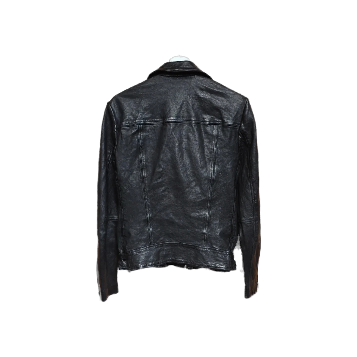 AllSaints Mazo Black Leather Jacket view 2