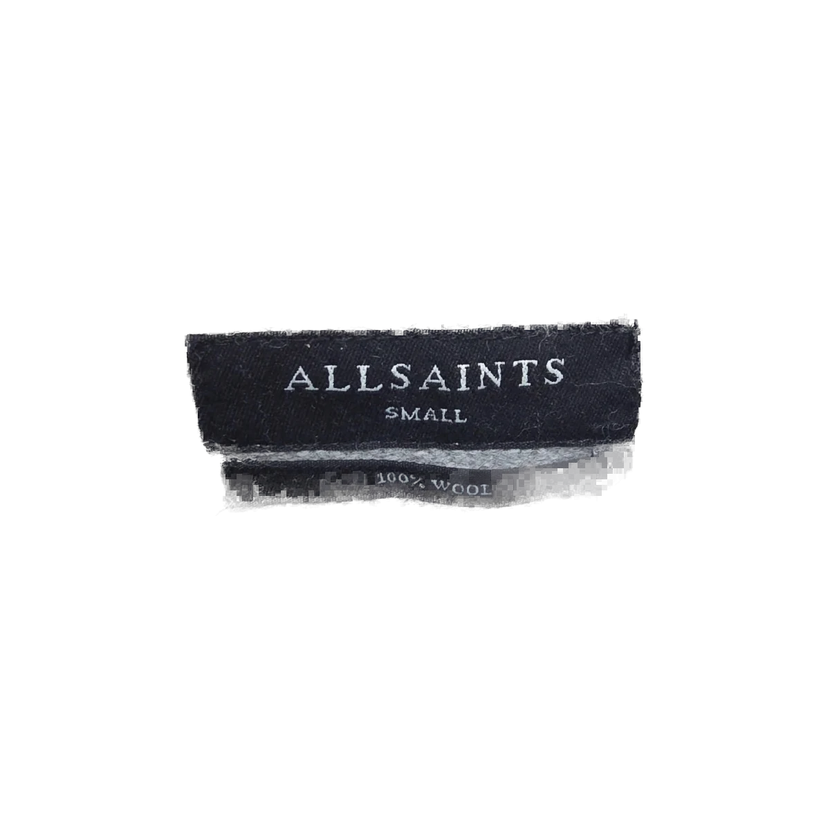 AllSaints Luxor Crew Jumper Grey Wool Distressed Knit Sweater view 2