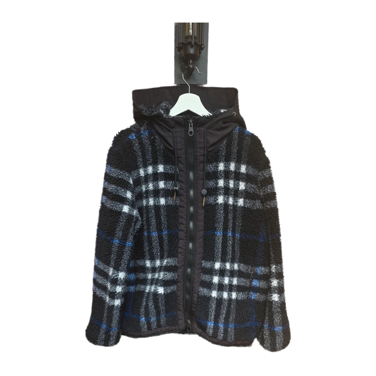 Burberry Checked Wool-Blend Teddy Jacket
