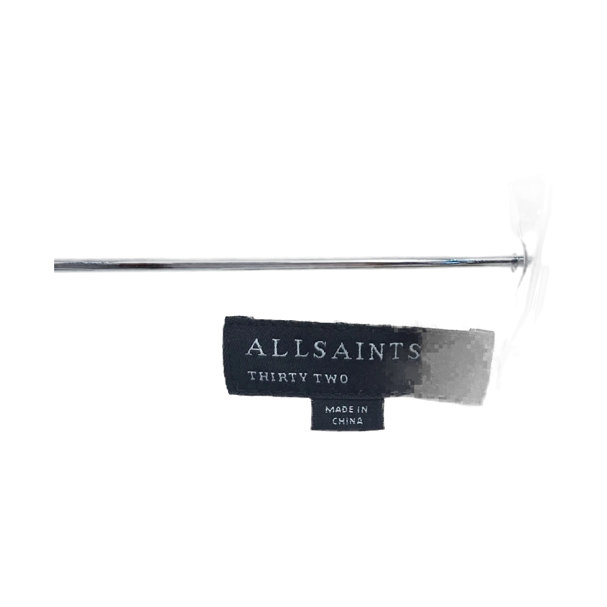 AllSaints Canis White Cotton-Wool Trousers Chinos Slim Fit view 3