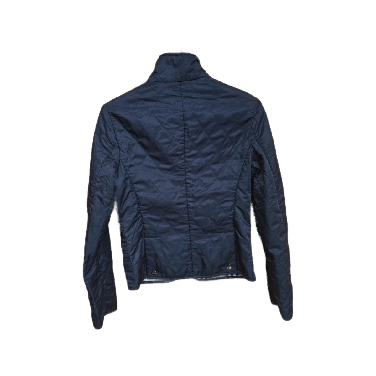 Authentic Burberry London Quilted Jacket Nova Check Lined Black view 2