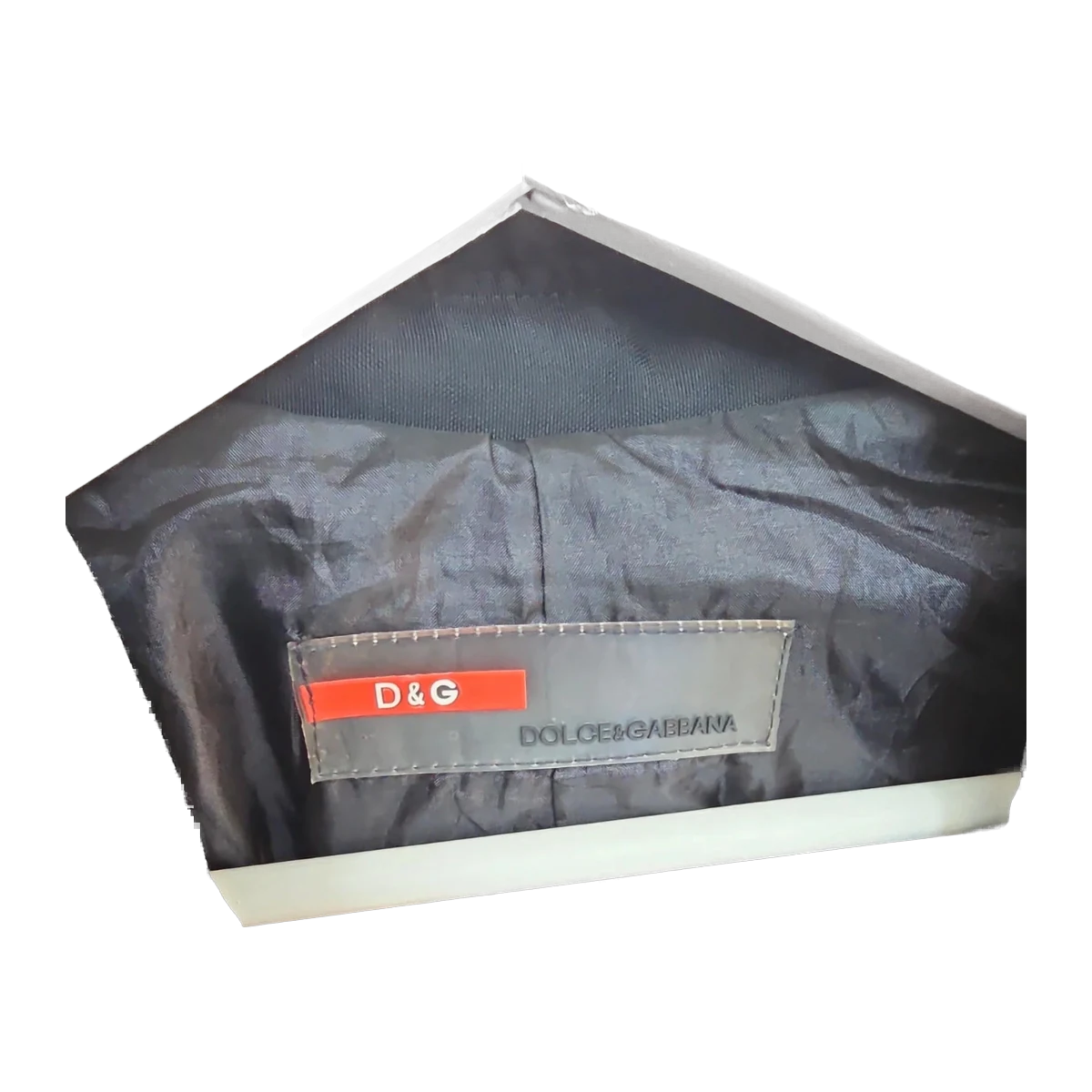 Vintage 90s Dolce & Gabbana Black Tailored Raincoat Mac Coat view 3