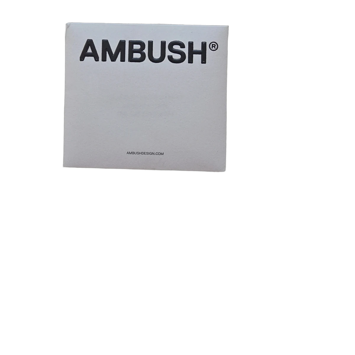 AMBUSH Single Peace Sign Hoop Earring Silver view 2