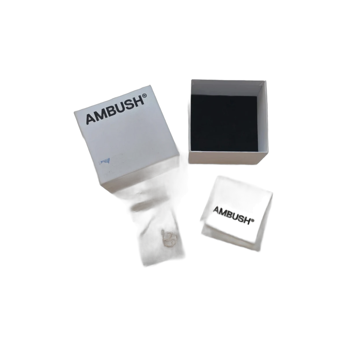 Authentic AMBUSH Single Peace Sign Hoop Earring
