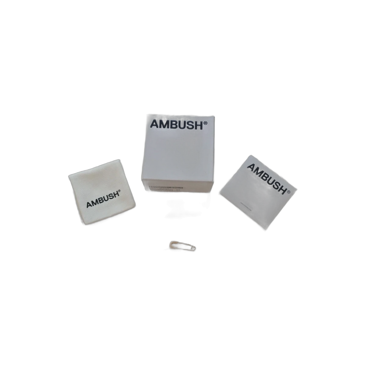 AMBUSH Gold Safety Pin Single Earring Boxed