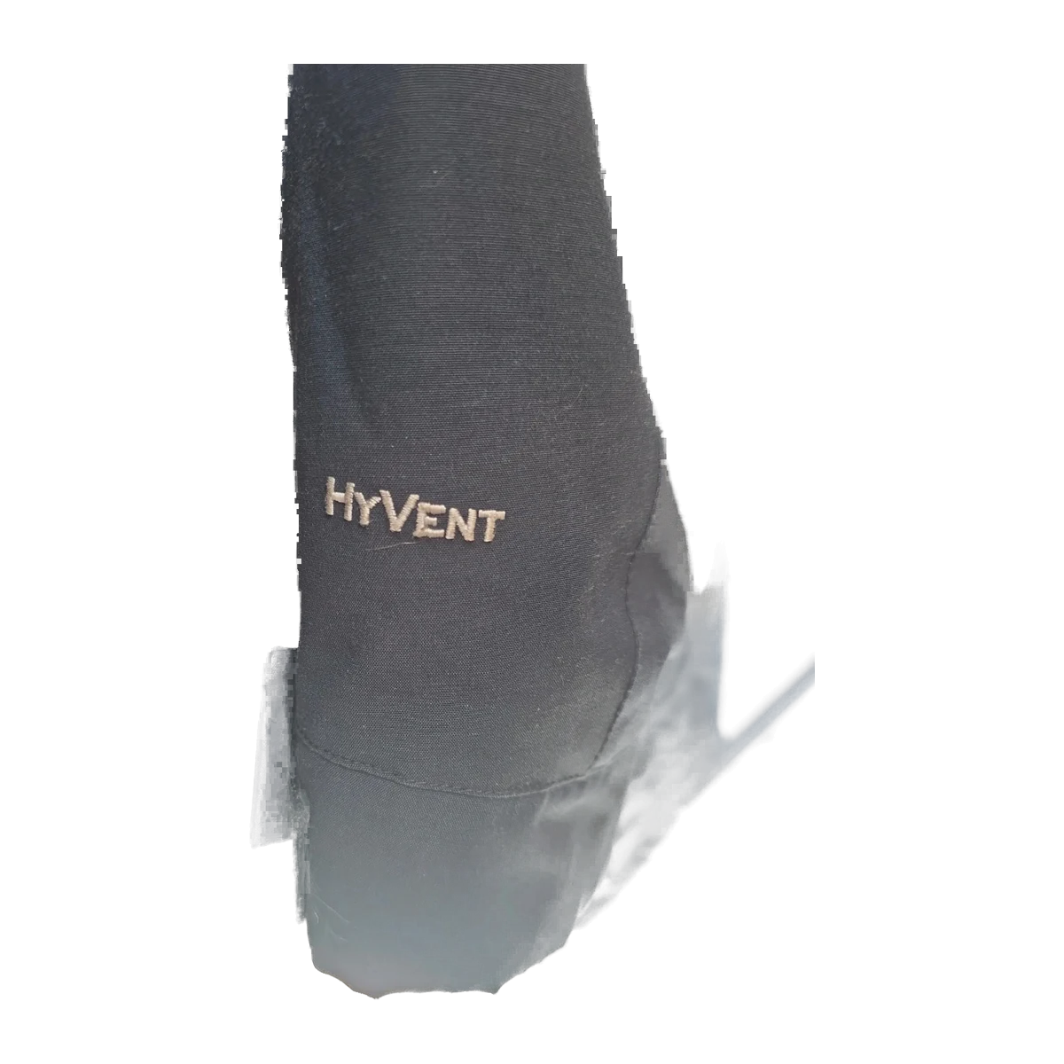The North Face HyVent Waterproof Jacket Black Outdoor view 4