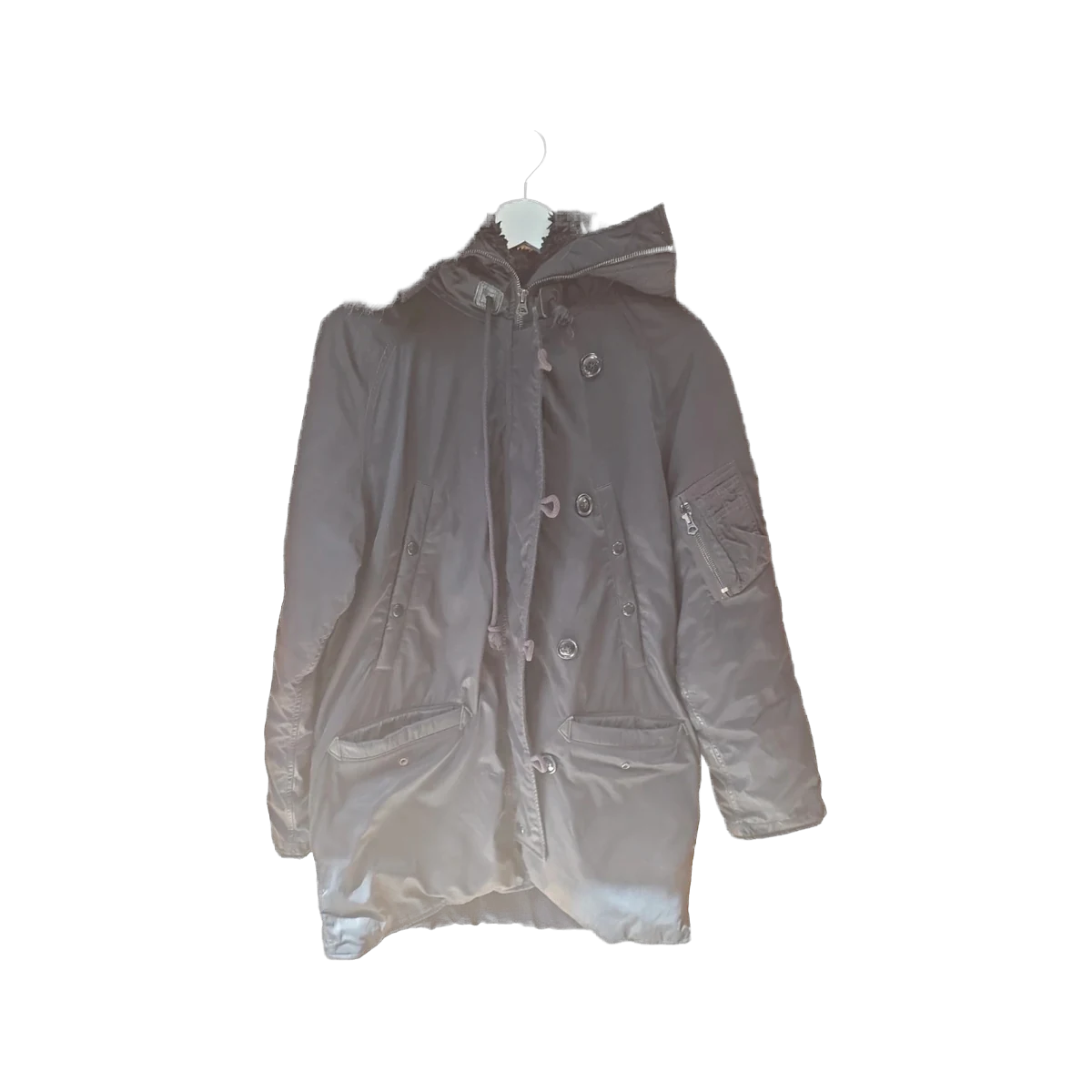 Denim & Supply Ralph Lauren Parka Black Faux Fur Hood