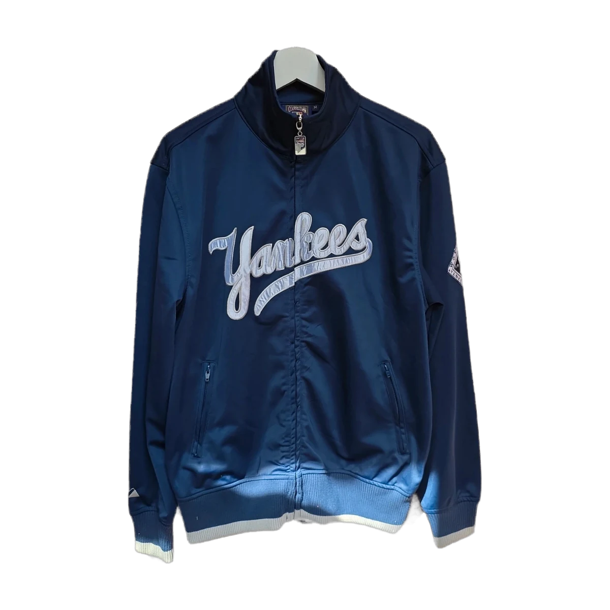 New York Yankees Majestic Cooperstown Track Jacket Navy