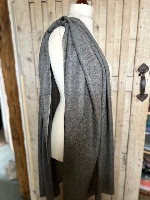 Slate marl pure cashmere naturally dyed pashmina by Pashmina Love view 3