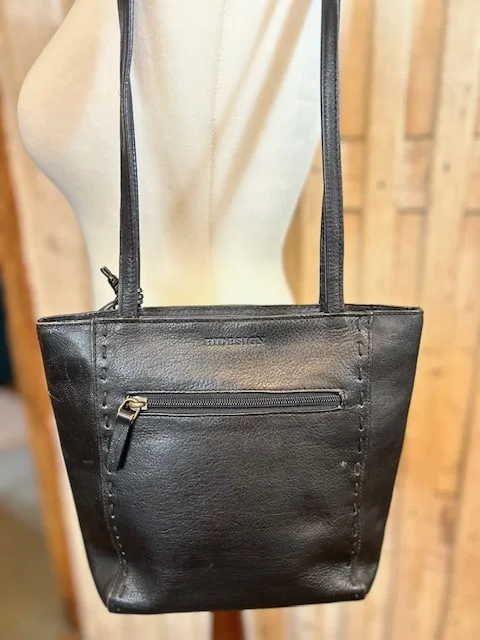 HIDESIGN by Radley small black rustic leather shoulder bag view 2