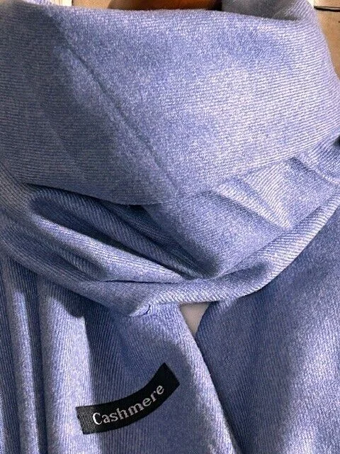 Fine quality wool chambray pashmina with tassels by Pashmina Love. view 2