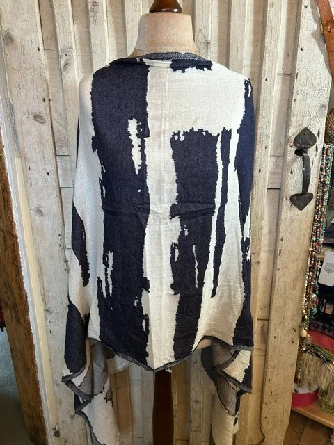 Stunning JOHN LEWIS cotton blend large all season scarf pashmina shawl view 3