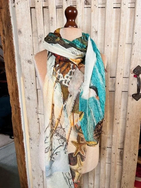 DIANE WILSON ARCANA architecture print pashmina scarf sarong