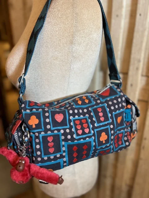 KIPLING chess print multi-colour shoulder bag