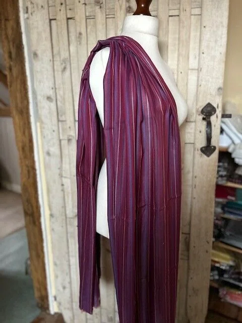 Unisex mulberry stripe micro modal pashmina shawl by Pashmina Love view 3
