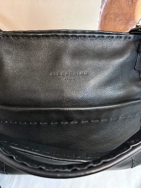XL LIEBESKIND BERLIN black luxury leather tote shopper shoulder bag view 7