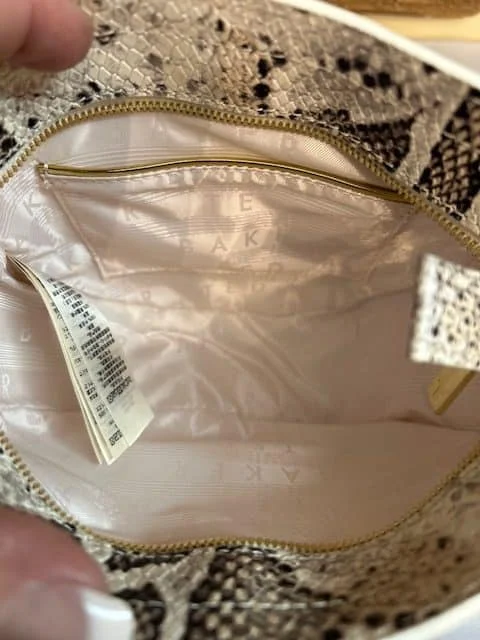 TED BAKER small bucket shape snakeskin leather xb shoulder bag view 7