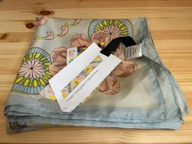 Designers @ OASIS brand new pure silk printed square scarf view 7