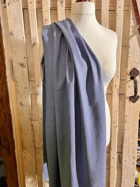 Fine quality wool chambray pashmina with tassels by Pashmina Love. view 3