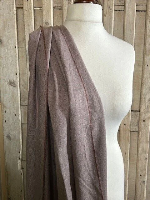 Mole fine quality wool rust stripe edged pashmina by Pashmina Love. view 3