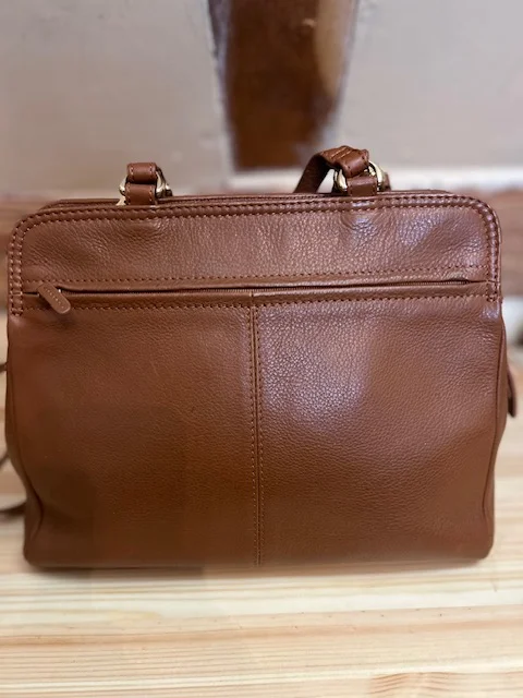 TULA Radley chestnut leather multi strap xb shoulder bag view 7