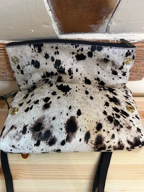 PATRICK COX cow print pony skin fold over xb shoulder bag view 6