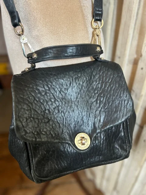 KAREN MILLEN black butter soft leather grab xb shoulder bag