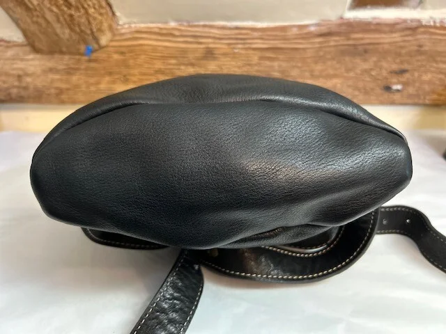 Amazing BLONDIE MANIA black pebble grained leather backpack rucksack bag view 8